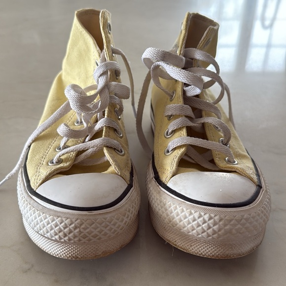 Converse Kids Yellow High-Top Sneakers - Picture 3 of 5